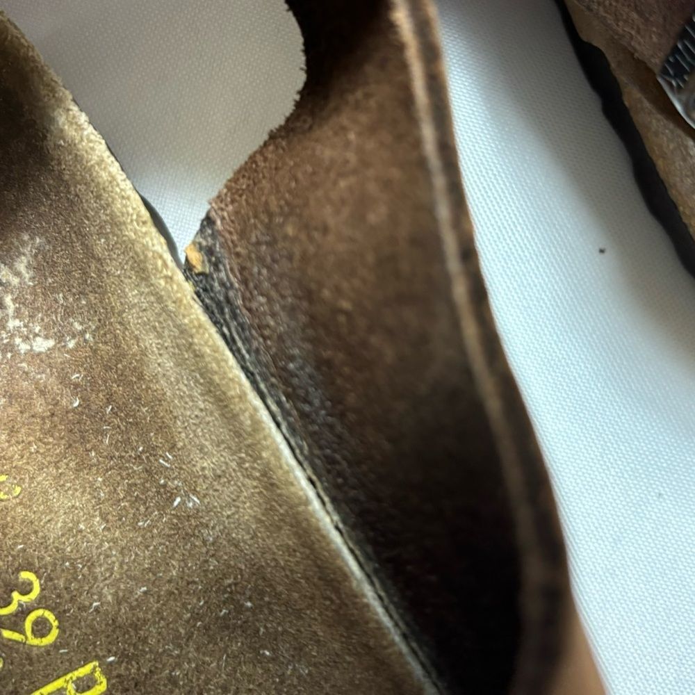 Birkenstock Brown Sandals with Adjustable Straps and Contoured Footbed - Picture 10 of 14